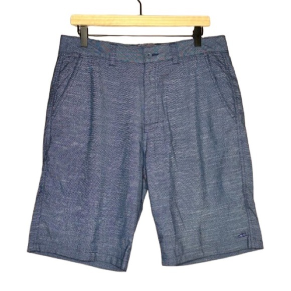 Men's 32 O’Neill Shorts Heathered Blue Zip Fly - Picture 1 of 6